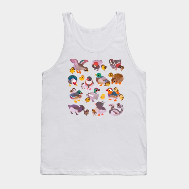 Duck and Duckling Tank Top by pikaole